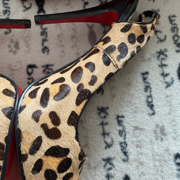 Red Bottom pony hair open toe shoes ** Not Authentic ** size 38 - Picture 5 of 11